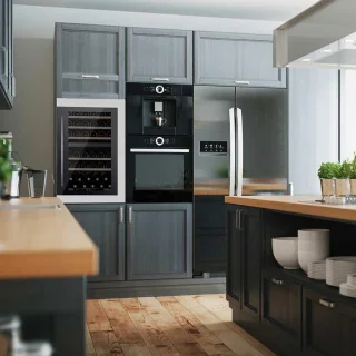 PeVino PI48D-S 42 Flessen Inbouw Wijnklimaatkast Zwart/RVS