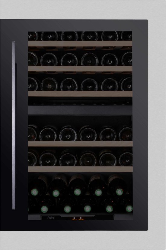 PeVino PI48D-S 42 Flessen Inbouw Wijnklimaatkast Zwart/RVS review