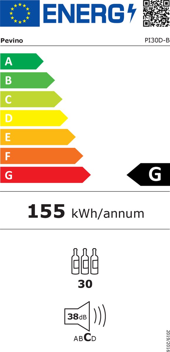Wat vinden we goed aan de Pevino Premium PI30D-B 30 Flessen Inbouw Wijnkoelkast
