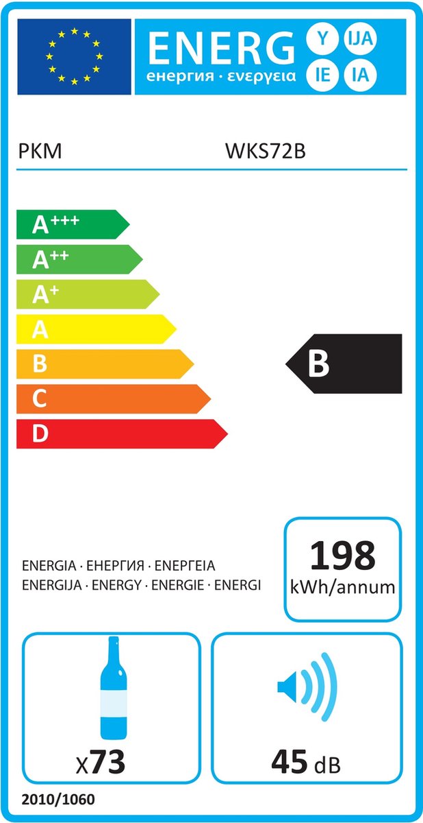 Wat vinden we goed aan de PKM WKS72B Wijnkoelkast 2 Zones 73 Flessen