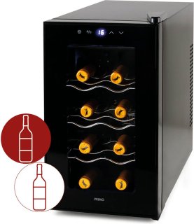 PRIMO PR169WK Wijnkoelkast 8 Flessen Zwart