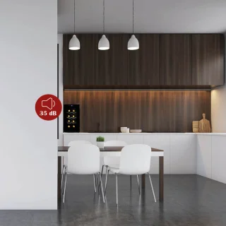 PRIMO PR169WK Wijnkoelkast 8 Flessen Zwart