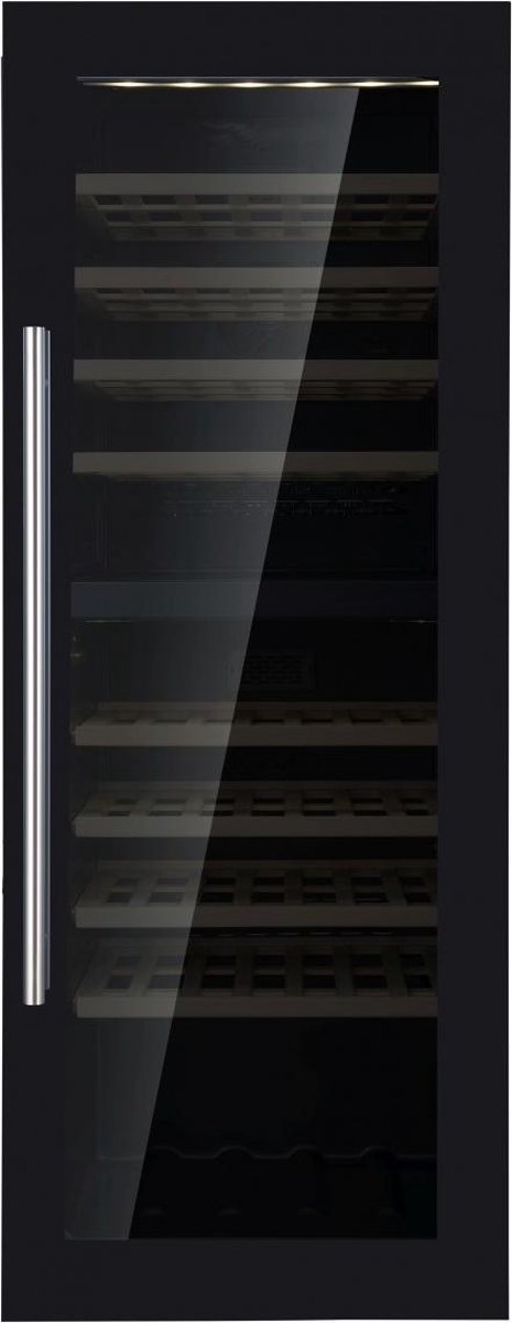 De Saro Wijnkoelkast 162D Vrijstaand Zwart 154 flessen in één oogopslag