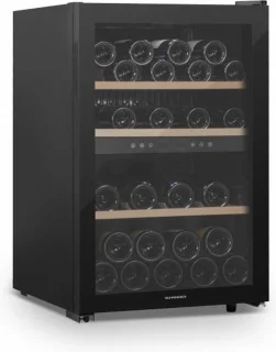 Schneider SCCV62DB Wijnkoelkast Zwart 62 flessen