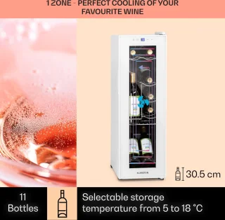 Shiraz 12 Slim Uno wijnkoelkast 32L Touch
