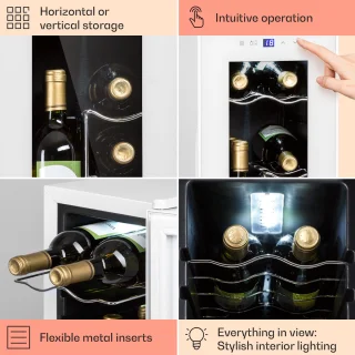 Shiraz 12 Slim Uno wijnkoelkast 32L Touch