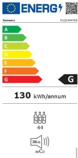 Siemens iQ500 KU21WAHG0 wijnkoeler 44 flessen onderbouw