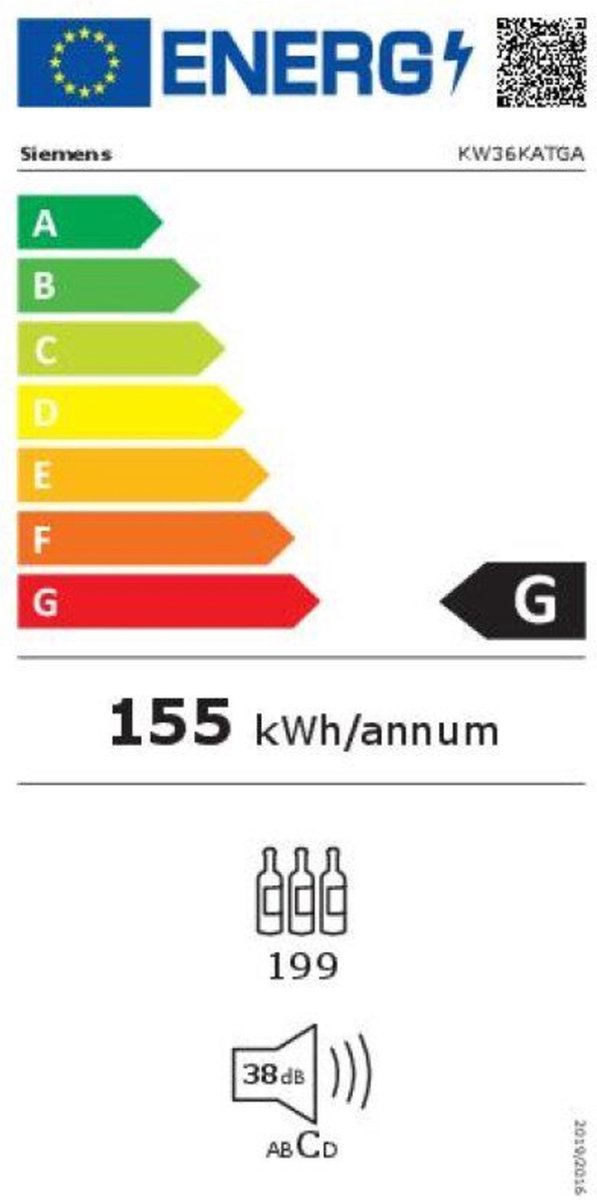 Wat vinden we goed aan de Siemens iQ500 KW36KATGA Wijnklimaatkast
