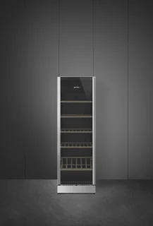 SMEG SCV115GS Wijnklimaatkast 197 Flessen Vrijstaand Links