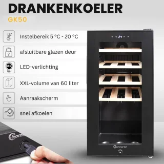 Sommertal WK 50 wijnkoeler 15 flessen