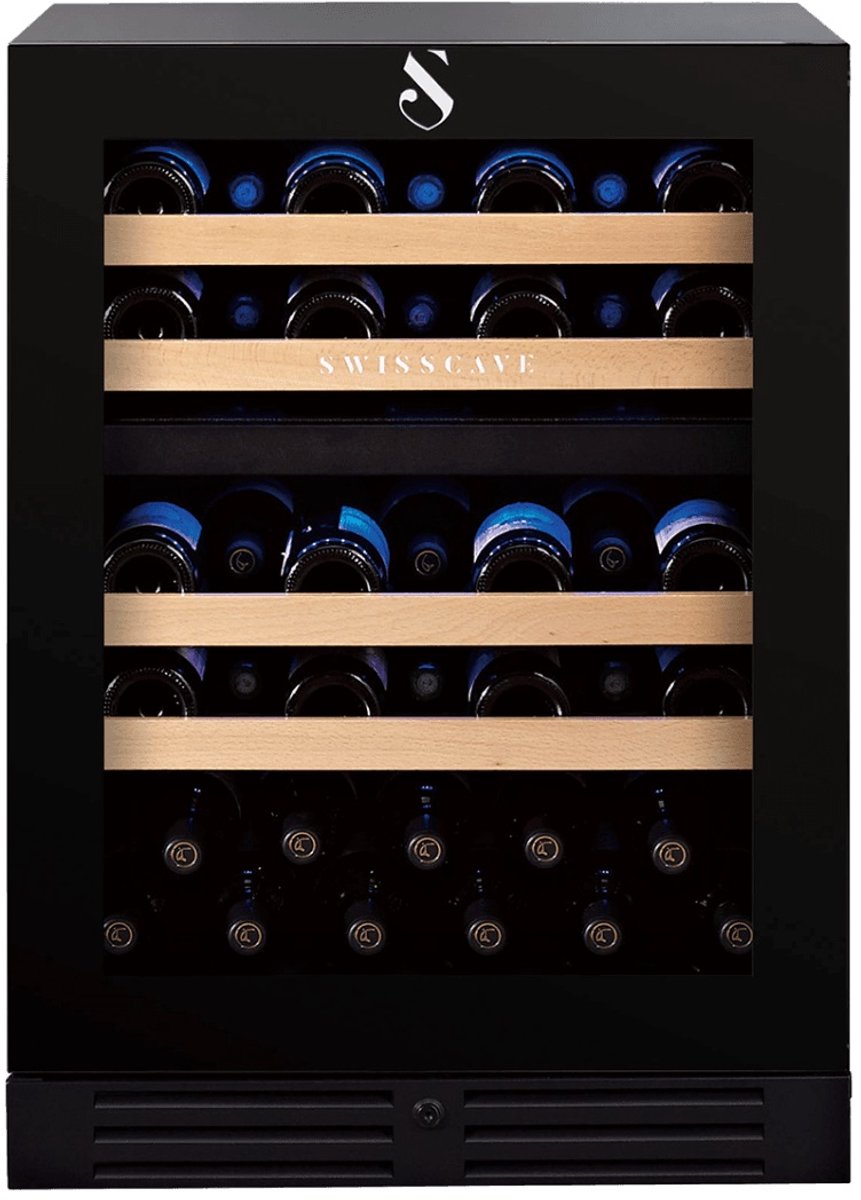 De SWISSCAVE WL155DF 2-zone wijnkoelkast 40 flessen in één oogopslag