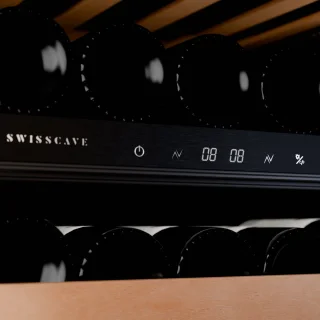 SWISSCAVE WLB-120DF-WHITE 2-zone wijnkoelkast 26 flessen
