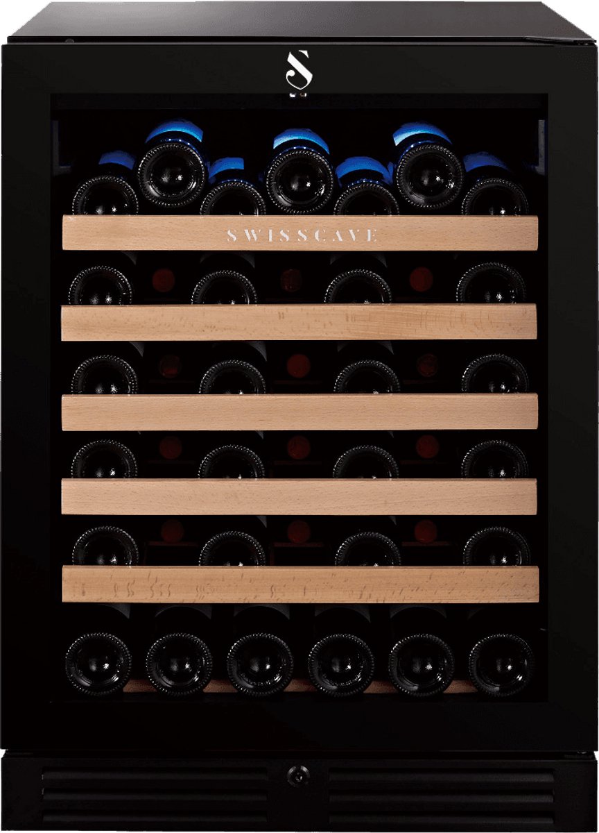 De SWISSCAVE WLB-155F Wijnkoelkast 1-zone 47 flessen in één oogopslag