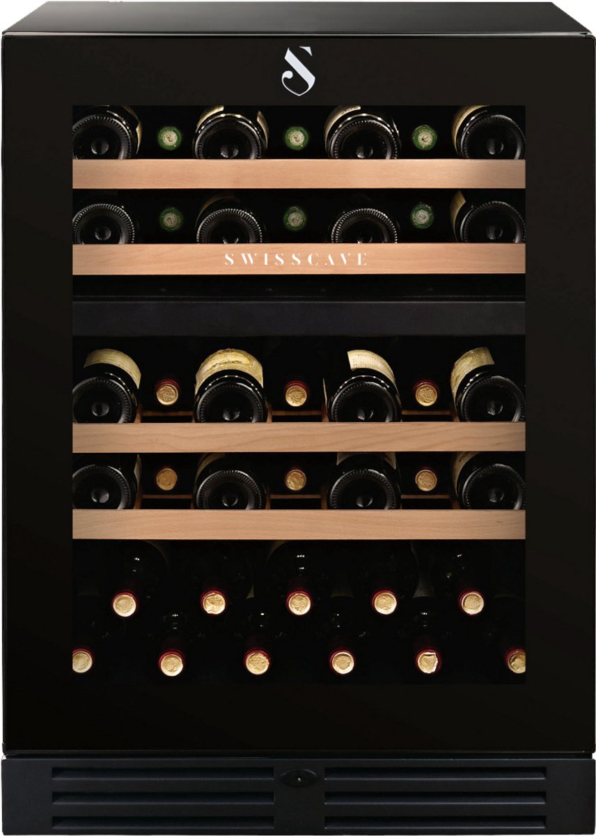 De SWISSCAVE WLB-160DF 2-zone wijnkoelkast 82cm 40 flessen in één oogopslag
