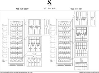 SWISSCAVE WLB-460F-MIX Wijnkoelkast 1-zone