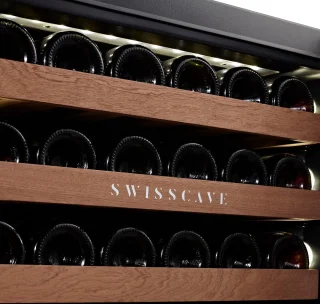 SWISSCAVE WLI-160DF wijnkoelkast 2 zones 40 flessen ingebouwd