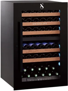 SWISSCAVE WLI-160DF wijnkoelkast 2 zones 40 flessen ingebouwd