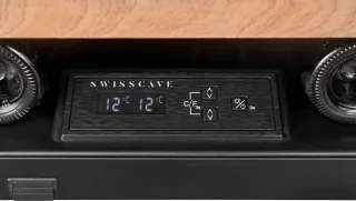 SWISSCAVE WLI-90DF wijnkoelkast 2 zones 60 cm 26 flessen ingebouwd