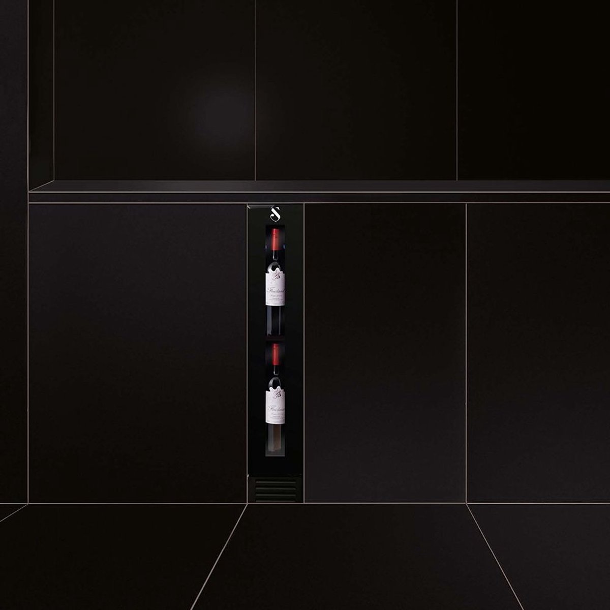 De SWISSCAVE WLU-30F 1-zone wijnkoelkast 9 flessen in één oogopslag