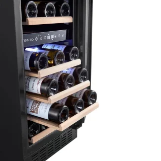 Temptech CLQ38DB wijnkoelkast 32 flessen zwart