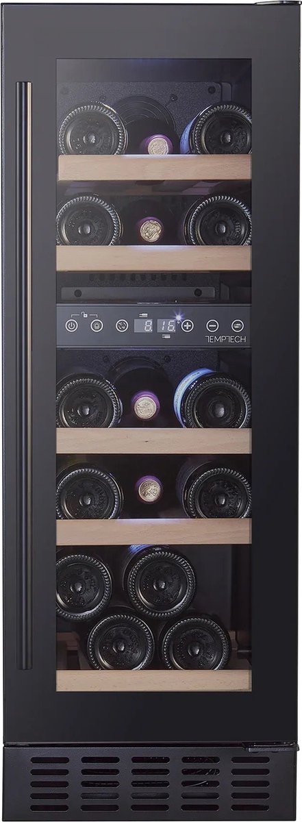 De Temptech CLX30DB Classique wijnkoelkast 16 flessen zwart in één oogopslag