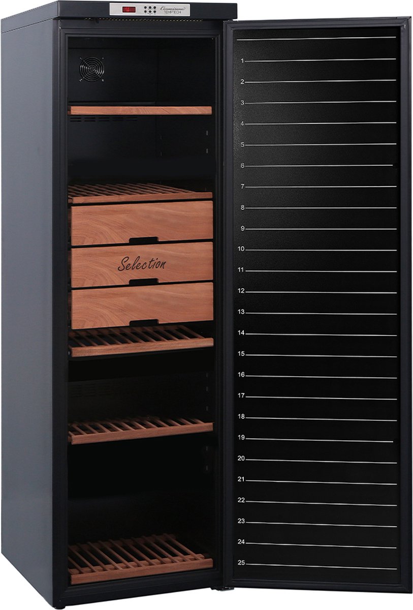 De Temptech Connoisseur TCON196SYBL Wijnbewaarkast 1 Zone in één oogopslag