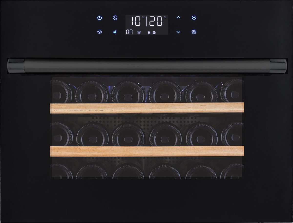 De Temptech OZ45SBTOP inbouw wijnkoelkast 24 flessen in één oogopslag