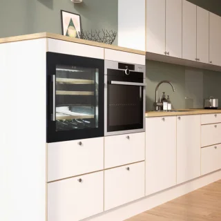 Temptech OZ60DB inbouwwijnkoelkast 28 flessen zwart