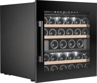 Temptech OZ60DB inbouwwijnkoelkast 28 flessen zwart
