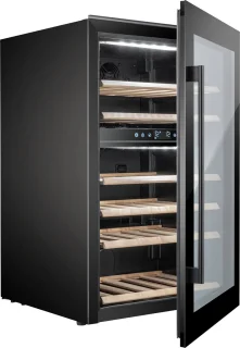 Temptech OZ90DB inbouwwijnkoelkast 41 flessen zwart