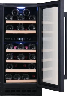 Temptech PRESQ38DB wijnkoelkast 32 flessen 2 zones