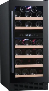 Temptech PRESQ38DB wijnkoelkast 32 flessen 2 zones