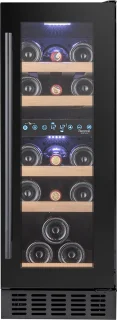 Temptech PRESX30DB wijnkoelkast 19 flessen 2 zones