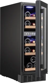 Temptech PRESX30DB wijnkoelkast 19 flessen 2 zones