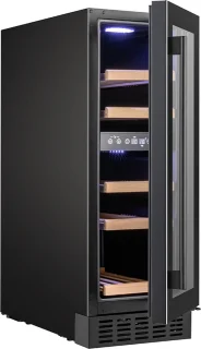 Temptech PRESX30DB wijnkoelkast 19 flessen 2 zones