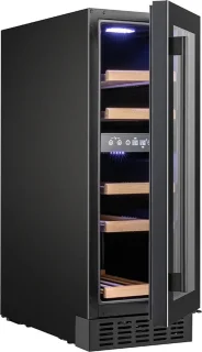 Temptech PRESX30DB wijnkoelkast 19 flessen 2 zones