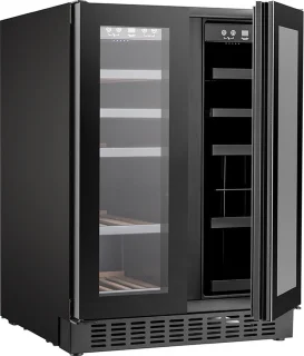 Temptech SOM2DX60DRB wijnkoelkast 36 flessen 2 zones