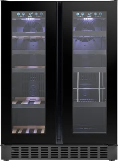 Temptech SOM2DX60DRB wijnkoelkast 36 flessen 2 zones