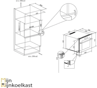 Temptech Sommelier SOMZ45SB wijnkoelkast 1 zone
