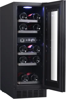 Temptech SOMX30DRB-24 wijnkoelkast 17 flessen 2 zones