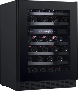 Temptech SOMX60DRB-24 wijnkoelkast 46 flessen 2 zones