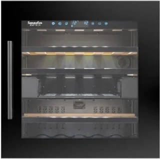 Temptech SOMZ60DB Wijnkoelkast 2 Zones 28 Flessen Inbouw 60cm