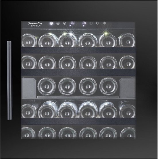 Temptech SOMZ60DB Wijnkoelkast 2 Zones 28 Flessen Inbouw 60cm review