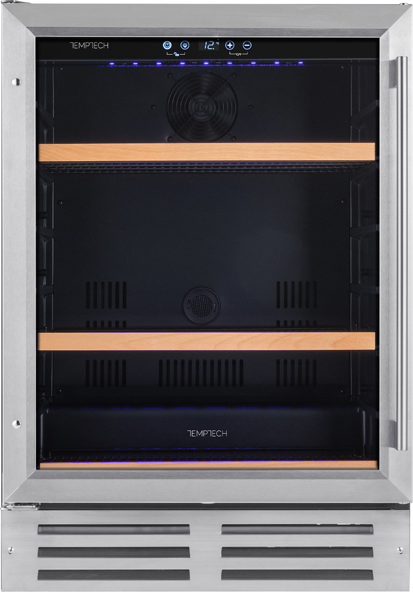 De Temptech WFQ60SCS Koelkast voor 180 blikjes 33cl in één oogopslag