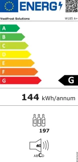 Vestfrost Solutions WB185 Wijnkoelkast 197 flessen