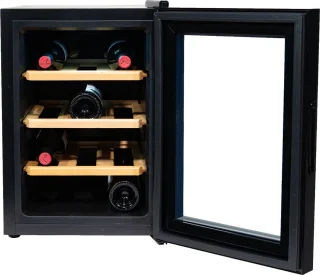 Vinata Adamello Premium Wijnkoelkast 12 flessen Zwart