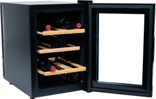 Vinata Adamello Premium Wijnkoelkast 12 flessen Zwart