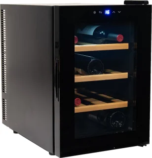 Vinata Adamello Premium Wijnkoelkast 12 flessen Zwart