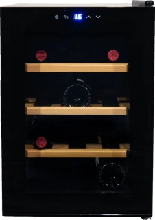Vinata Adamello Premium Wijnkoelkast 12 flessen Zwart
