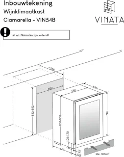 Vinata Ciamarella Wijnklimaatkast